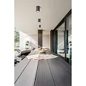 Fabas Luce Plafondarmatuur voor buiten MANU E27 IP54, donkergrijs