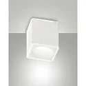 Opbouw armatuur COIBA hoekig IP20, gesatineerd, wit