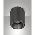 Opbouw armatuur GUAMO rond GU10 IP20, zwart dimbaar