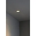 Plafondinbouwarmatuur FRESH GU10 IP20, zwart mat