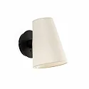 Wandarmatuur LUPE E27 IP20, beige, zwart 