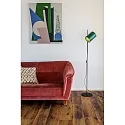 Faro floor lamp GUADALUPE E27 IP20, green, black matt 