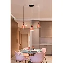 Faro Pendelarmatuur RETRO 3-vlams E14 IP20, koper, mat 