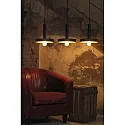 Faro pendant luminaire WHIZZ 3 flames E27 IP20, gold, black 