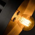 pendant luminaire WHIZZ 5 flames E27 IP20, gold, black 