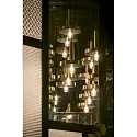 Faro pendant luminaire WHIZZ 7 flames E27 IP20, gold, black 