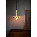 Faro Pendelarmatuur WHIZZ E27 IP20, goud, zwart 