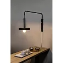 Faro Wandarmatuur WHIZZ E27 IP20, goud, zwart mat 