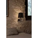 Faro wall luminaire SAVOY E27 IP20, black matt 