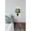 Faro Wandarmatuur SAVOY E27 IP20, groen, zwart 