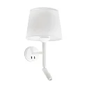 Wandarmatuur SAVOY E27 IP20, wit 