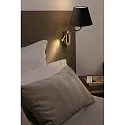 Faro Wandarmatuur ETERNA E27 IP20, chroom, zwart 