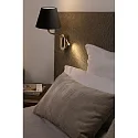 Faro Wandarmatuur ETERNA E27 IP20, chroom, zwart 