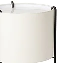 Faro Staande lamp DRUM E27 IP20, beige, zwart mat 
