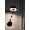 Faro wall luminaire PURE LED IP20, black matt, white 