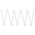 pendant luminaire MINE PC SPACE 5 flames E27 IP20, white matt 