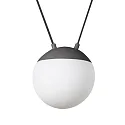 Faro Pendelarmatuur MINE PC SPACE E27 IP20, donkergrijs 