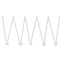 pendant luminaire MINE 5 flames E27 IP20, white matt 