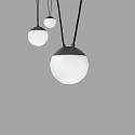 Faro Pendelarmatuur MINE 3-vlams E27 IP20, donkergrijs 