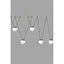 Faro Pendelarmatuur MINE 5-vlams E27 IP20, donkergrijs 
