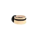 Wandarmatuur LOOP LED IP20, zwart mat, essenhout 