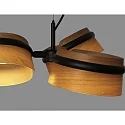 Pendelarmatuur LOOP 3-vlams LED IP20, zwart mat 