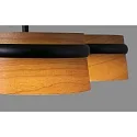 Pendelarmatuur LOOP 3-vlams LED IP20, zwart mat 