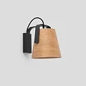 Faro wall luminaire STOOD E27 IP20, black matt 