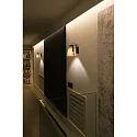 Faro wall luminaire STOOD E27 IP20, black matt 