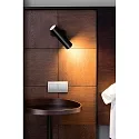 Faro wall luminaire LINK GU10 IP20, black matt 