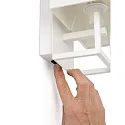 Faro wall luminaire VESPER E14 IP20, white matt 