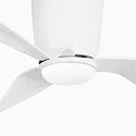 Faro Ceiling fan PEMBA L with remote control IP20, white glossy
