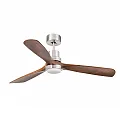 Plafond ventilator LANTAU L met Afstandsbediening IP20, nikkel mat, noten