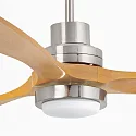 Faro Plafond ventilator LANTAU L met Afstandsbediening IP20, nikkel mat, grenen