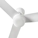 Ceiling fan PUNT M with remote control IP20, white matt