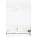 Ceiling fan PUNT M with remote control IP20, white matt