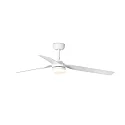 Ceiling fan PUNT M with remote control IP20, white matt