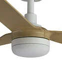 Faro Plafond ventilator PUNT M met Afstandsbediening IP20, wit mat, ahorn