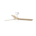 Faro Plafond ventilator PUNT M met Afstandsbediening IP20, wit mat, ahorn