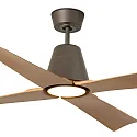 Faro Plafond ventilator TYPHOON M met Afstandsbediening IP44, bruin, ahorn