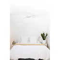 Faro Ceiling fan BARTH with remote control IP20, white matt