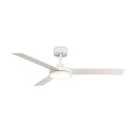 Faro Ceiling fan BARTH with remote control IP20, white matt