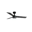 Faro Plafond ventilator RUDDER S met Afstandsbediening IP20, zwart mat, walnoot