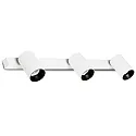 Wand- en plafondarmatuur STAN 3-vlams GU10 IP20, wit mat 