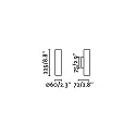 Faro Wandarmatuur STAN 2L up down GU10 IP20, zwart mat 