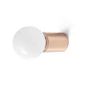 Faro Wandarmatuur TEN E27 IP20, glanzend, koper 