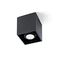 Plafondarmatuur TECTO GU10 IP20, zwart mat 