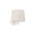 Wandarmatuur CONGA E27 IP20, beige, wit mat 