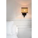 Faro Wandarmatuur MAMBO E27 IP20, zwart mat 