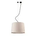 Pendelarmatuur SAMBA E27 IP20, beige, zwart mat 